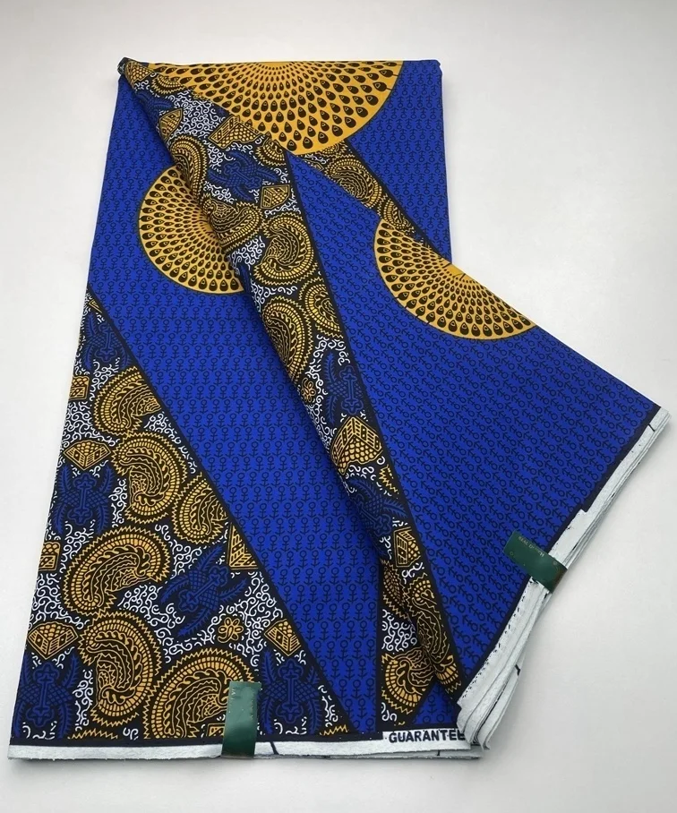 african fabric wax print cotton 100% ankara fabric african real wax print tissus for sewing dress 2024 fashion design sales now