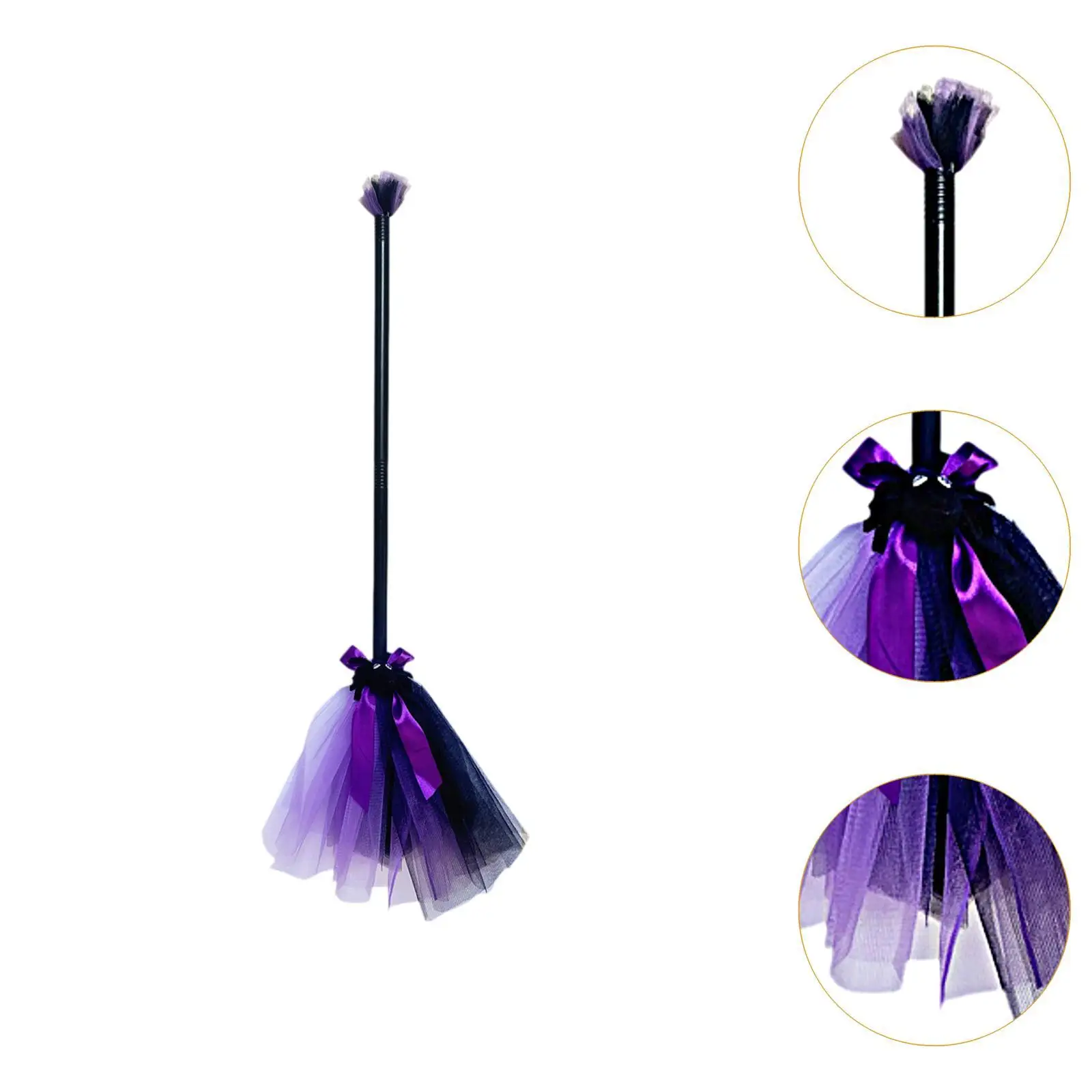 할로윈 빗자루 장식 휴대용 공예 어린이 빗자루 댄스 파티 어린이 소녀 파티 호의 용품 멋진 드레스