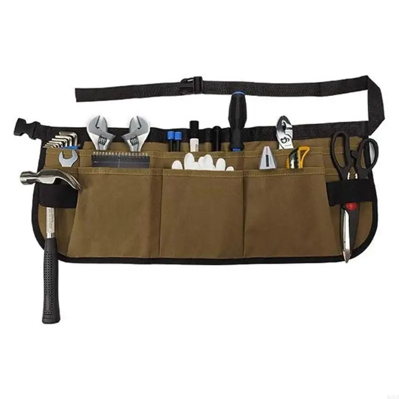 W8KB Professional Canvas Tool Bag Tool Herrol delantera con conveniente bolsillo almacenamiento para ventana Tint Tool