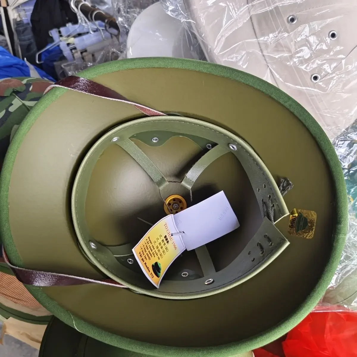 Chapéu exterior verde com Star CS Game, chapéu capacete, Cosplay Equipment, polpa de madeira, Vietnã, Novo