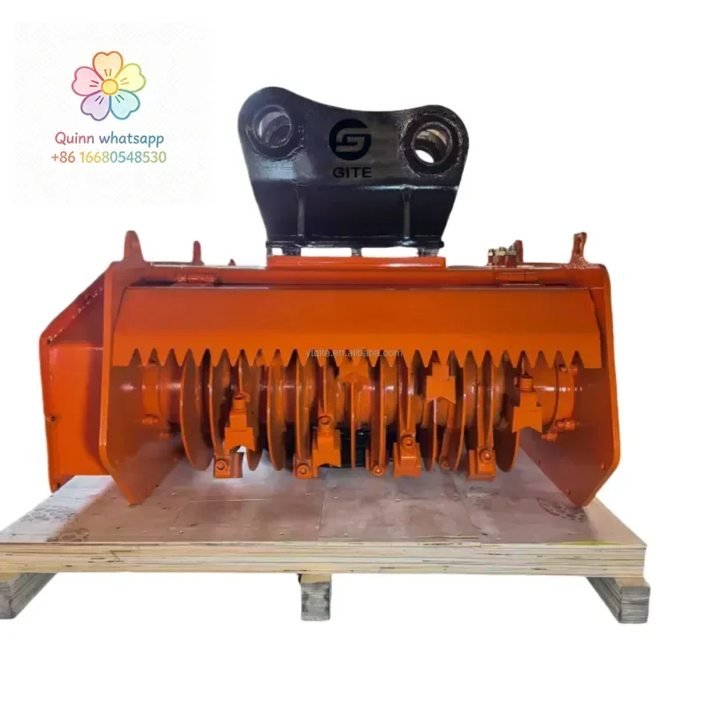 ms GITE GM60 Construction Mulcher with Motor for Mini Excavator Hydraulic Hammer 500 kg 6 Months Warranty  New