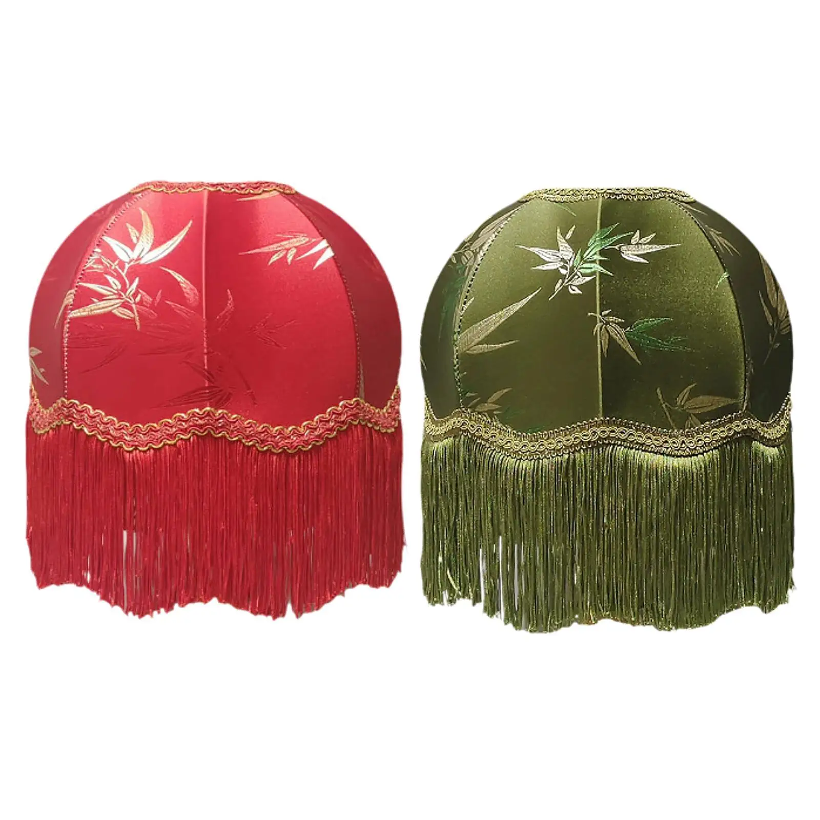 Handmade Lamp Shade Victorian Lamp Shade Romantic Fringe Trim Lighting Accessories Bell Shape Lampshade for Hotel Decoration