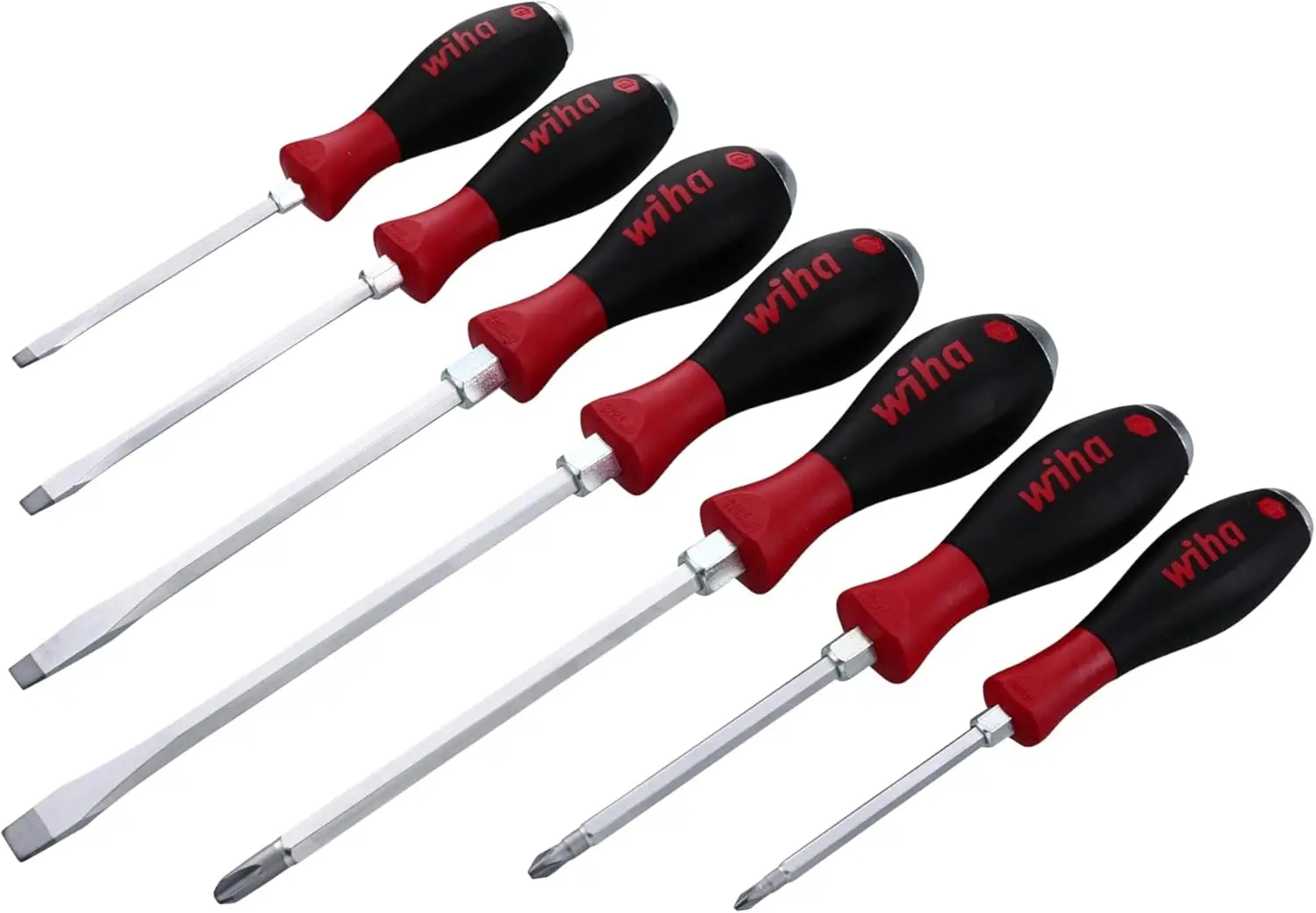 53097 Screwdriver Set, Slotted and Phillips, Extra Heavy Duty, 7 Piece