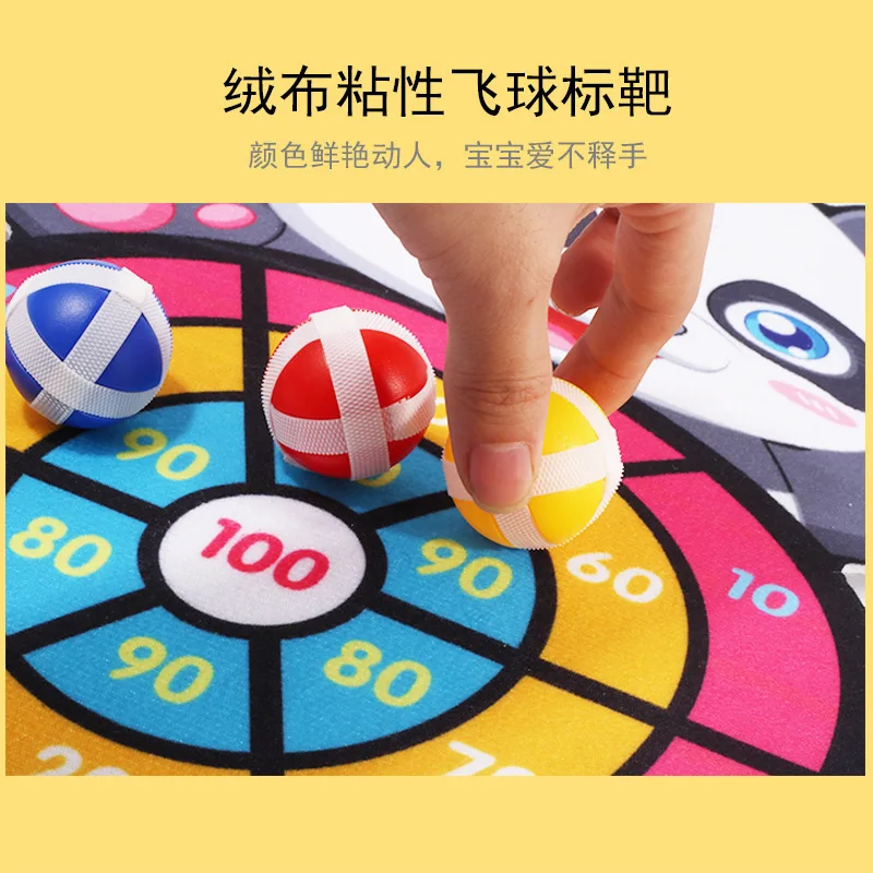 Objetivo de dardos, pelota pegajosa, objetivo de lanzamiento interactivo para padres e hijos, juguetes de pelota para lanzar interiores y exteriores, los mejores juguetes de fiesta