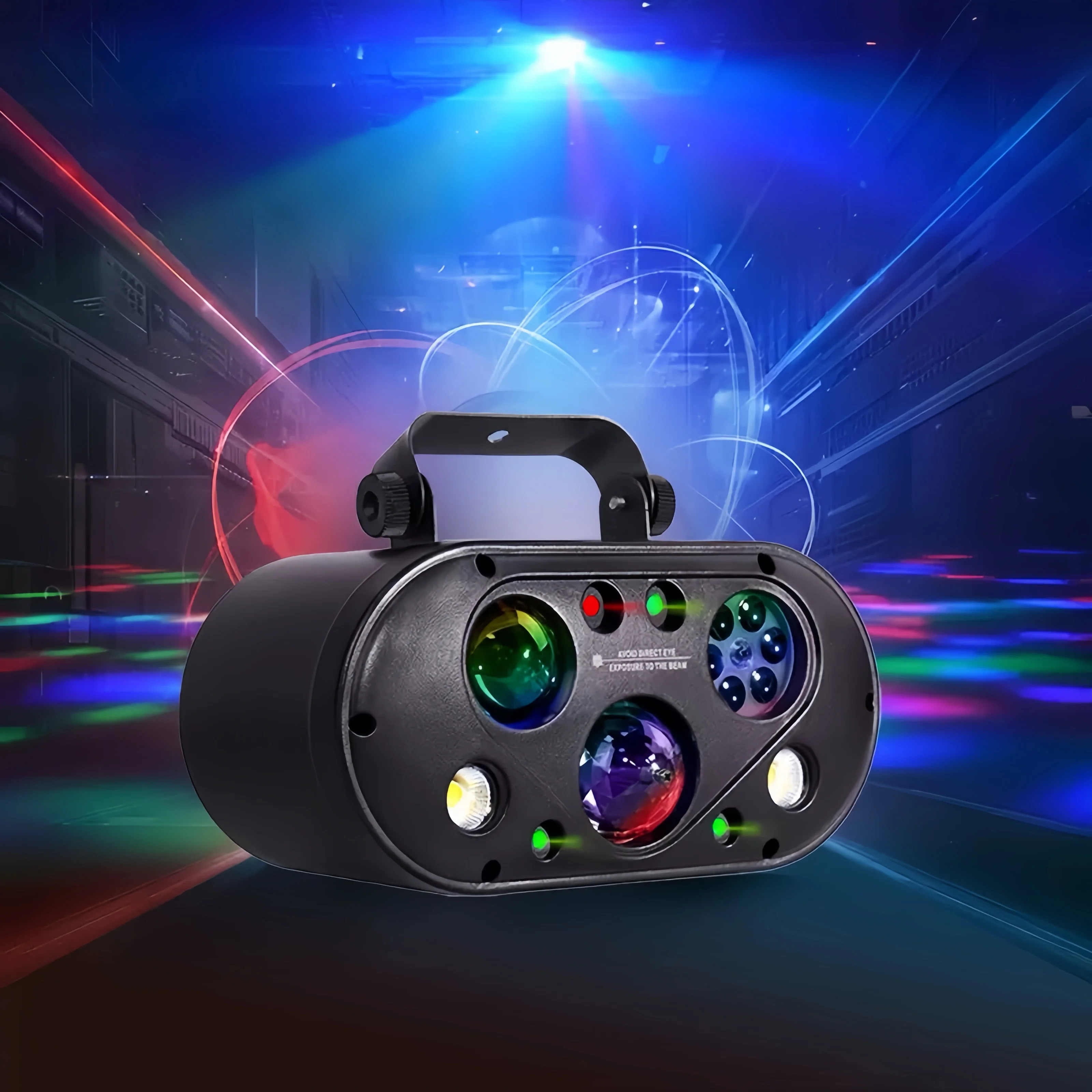 

BOTAI Six-in-one effect Stage Light for KTVs, Bars, Indoor parties, Atmosphere, Sound-controlled Magic Ball Laser Light