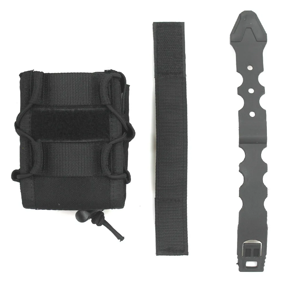 Bolsa táctica MOLLE para esposas caza exterior ajustable tapa abierta - imagen 4