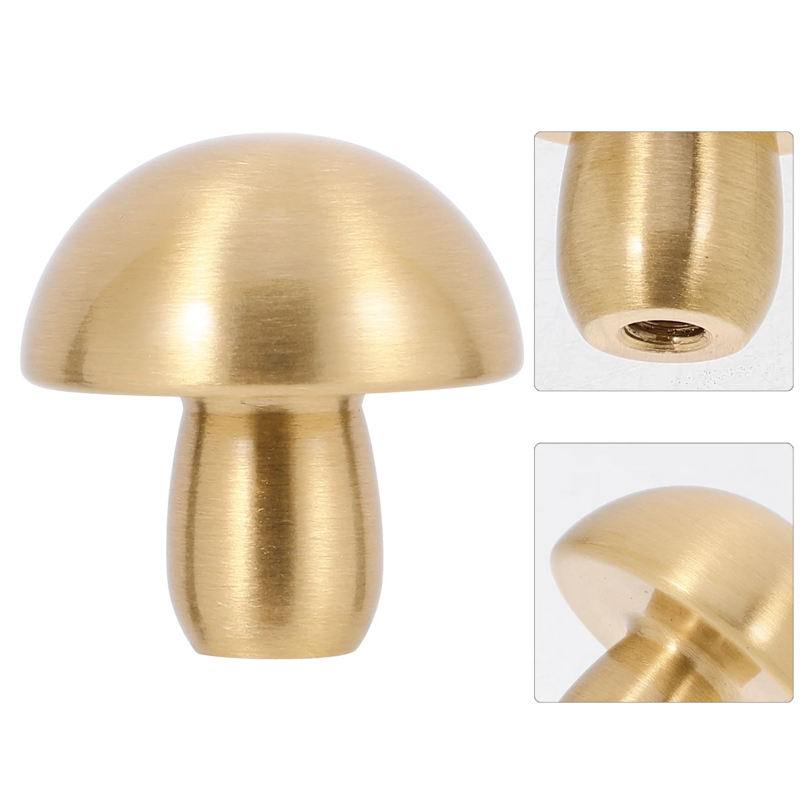 

Brass Mushroom Cabinet Knobs Solid Vintage Pull Handles for Kitchen Drawer Dresser Furniture Hardware Knob Cabinet