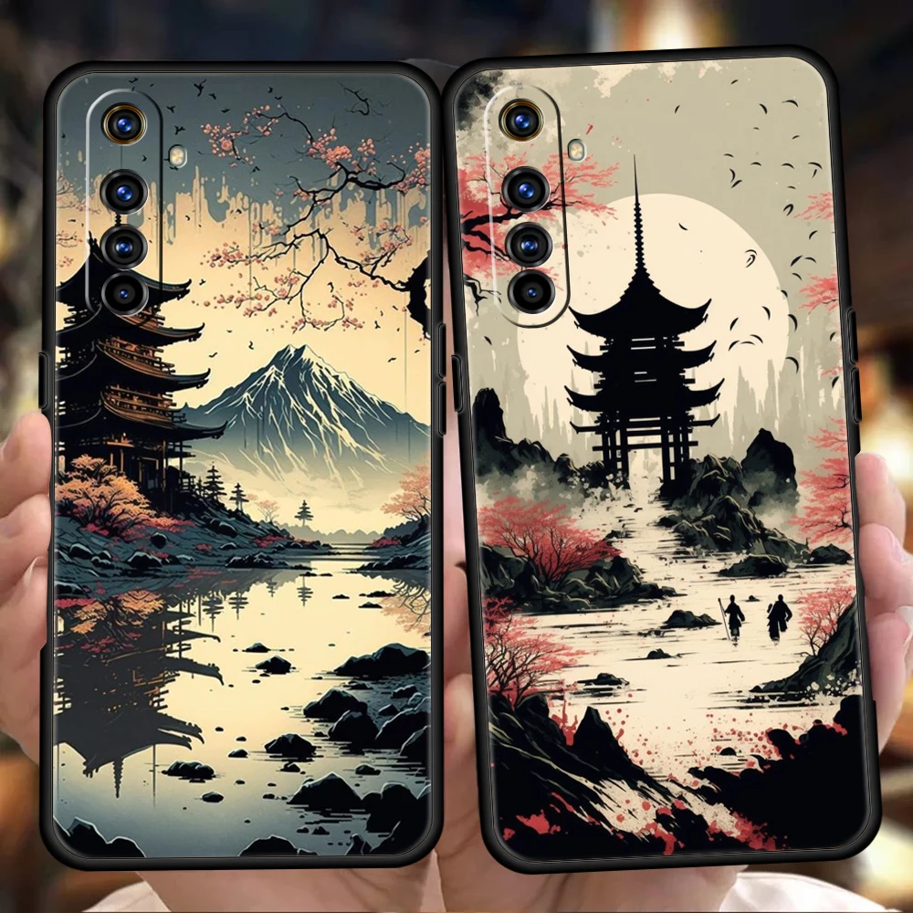 Landscape Scenery Phone Case for Oppo A17 A12 A57 A74 A16 Find X5 X6 A52 A53 A54 A15 Reno 6 Z 7 Pro A9 2020 5G Silicone Shell