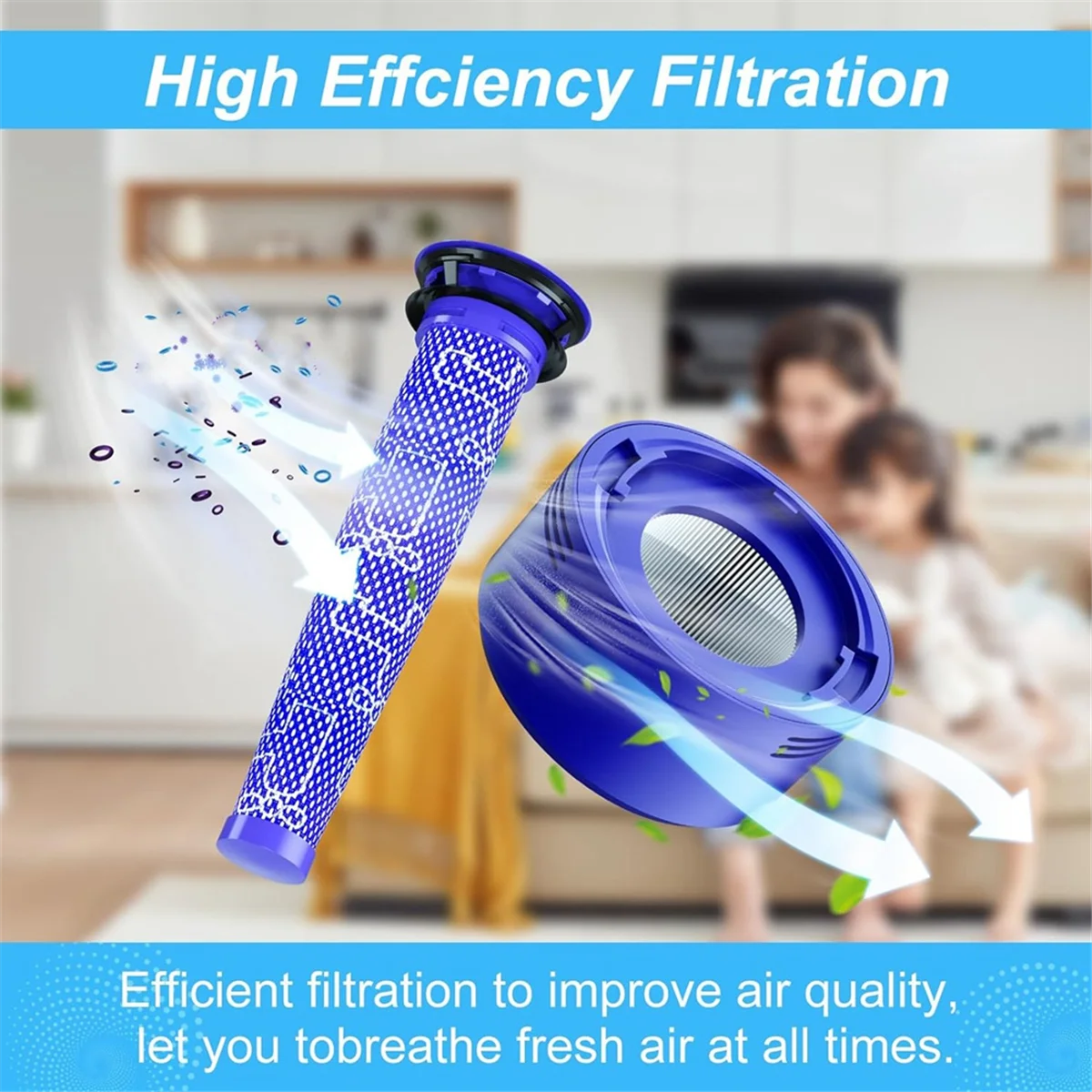 V7 V8 SV10 필터 교체 부품용 FZFZ 3 포스트 필터 및 5 프리 필터, 부품 교체 965661 -01 & 967478 -01