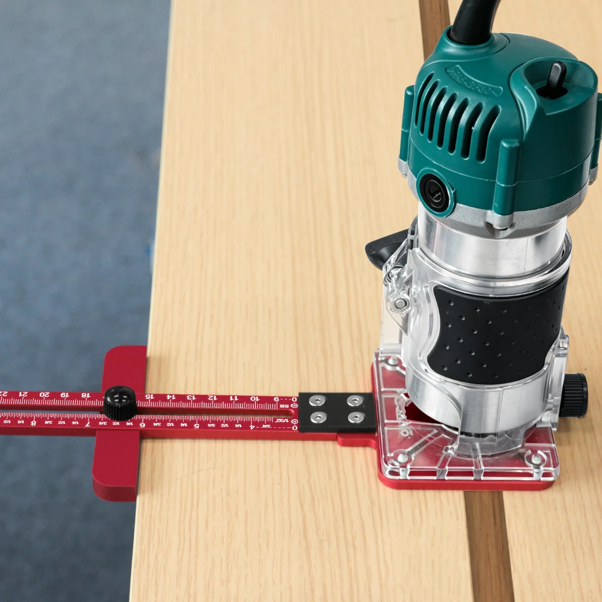 4-in-1-Holzbearbeitungs-Fräseinsatz für Kreisschnitte, CNC-Aluminium-Fräsbasis, verstellbarer Positionierer für Rundlochöffnungen und Rillen – Detail 2