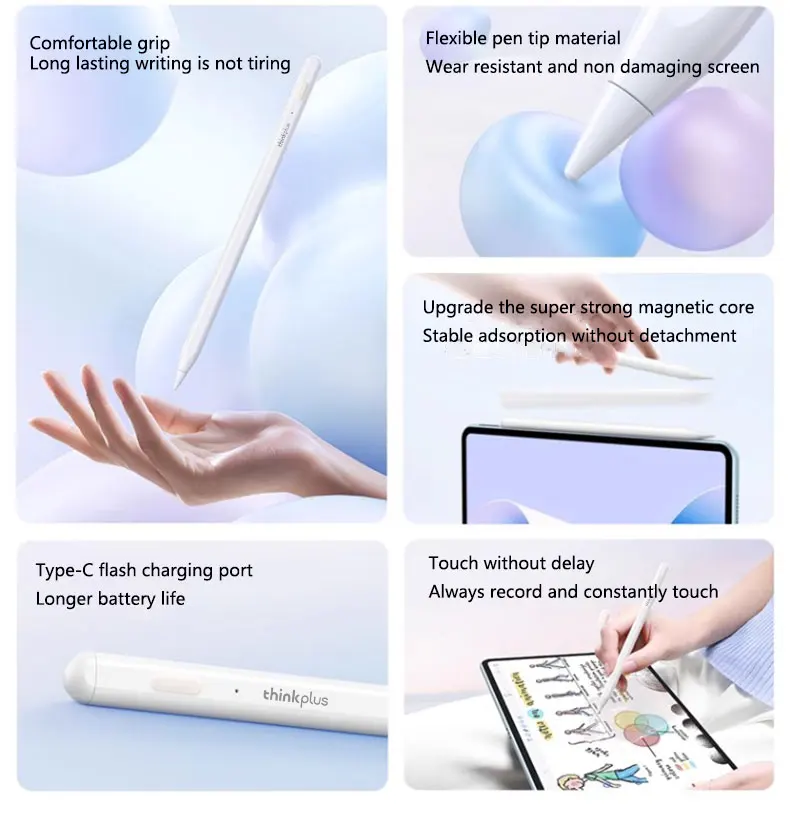 Lenovo Thinkplus BP21AP For iPad Air11 13 PRO 12.9 6 Pro 2025 2026 Air5 4 iPad Pro11 MIMI8 Ipad Tablet Stylus Pencil