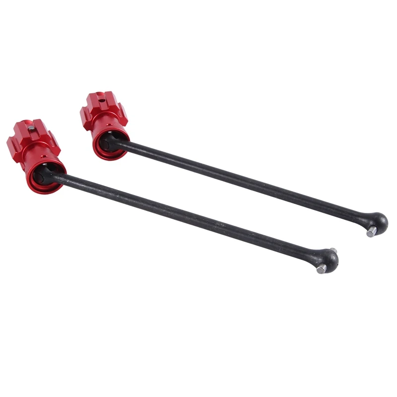 2PCS Widemaxx Steel Extended Drive Shaft CVD For 1/10 Traxxas MAXX Widemaxx RC Car Upgrade Replacement Accessories Red