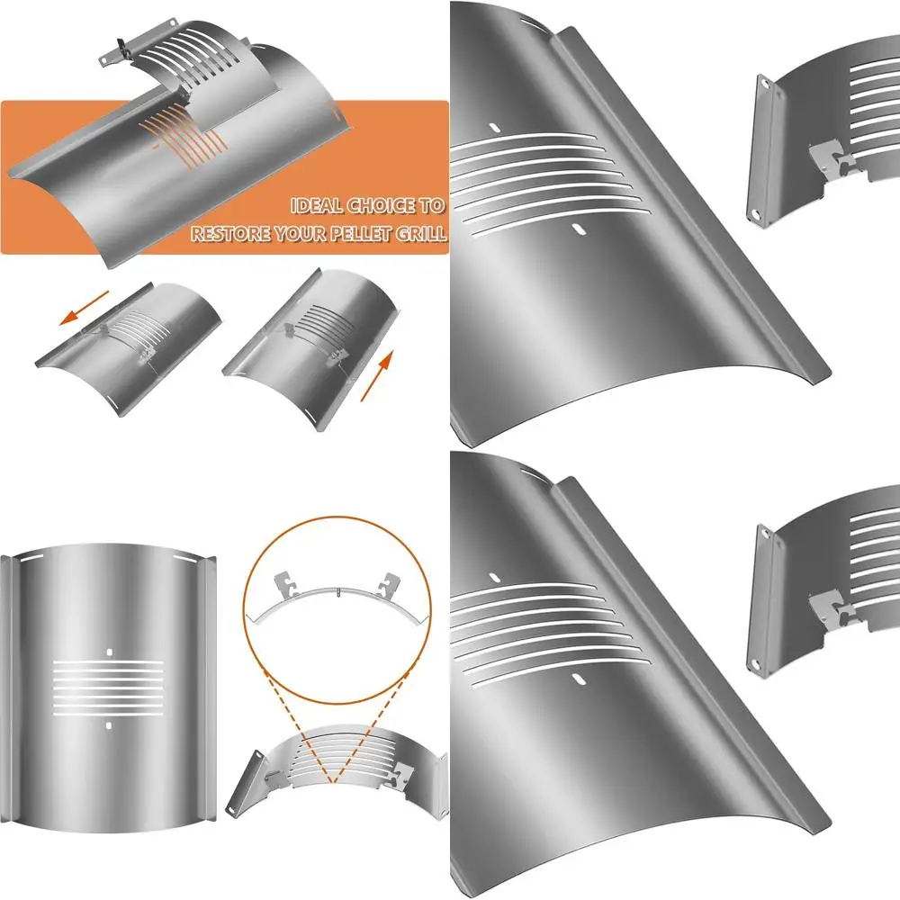 

Pit Boss Pellet/Gas Grill Parts: Flame Broiler Slide & Bottom Cover, Heat Diffuser for PB1100PSC1/2/3, PB600PS1, PB500SP