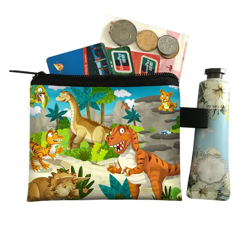 Dinosaur Coin Purse Teenager Wallet Boys Girls Coin Money Bags Little Girls Purses and Handbags Key Credit Card Holder Bag image 3