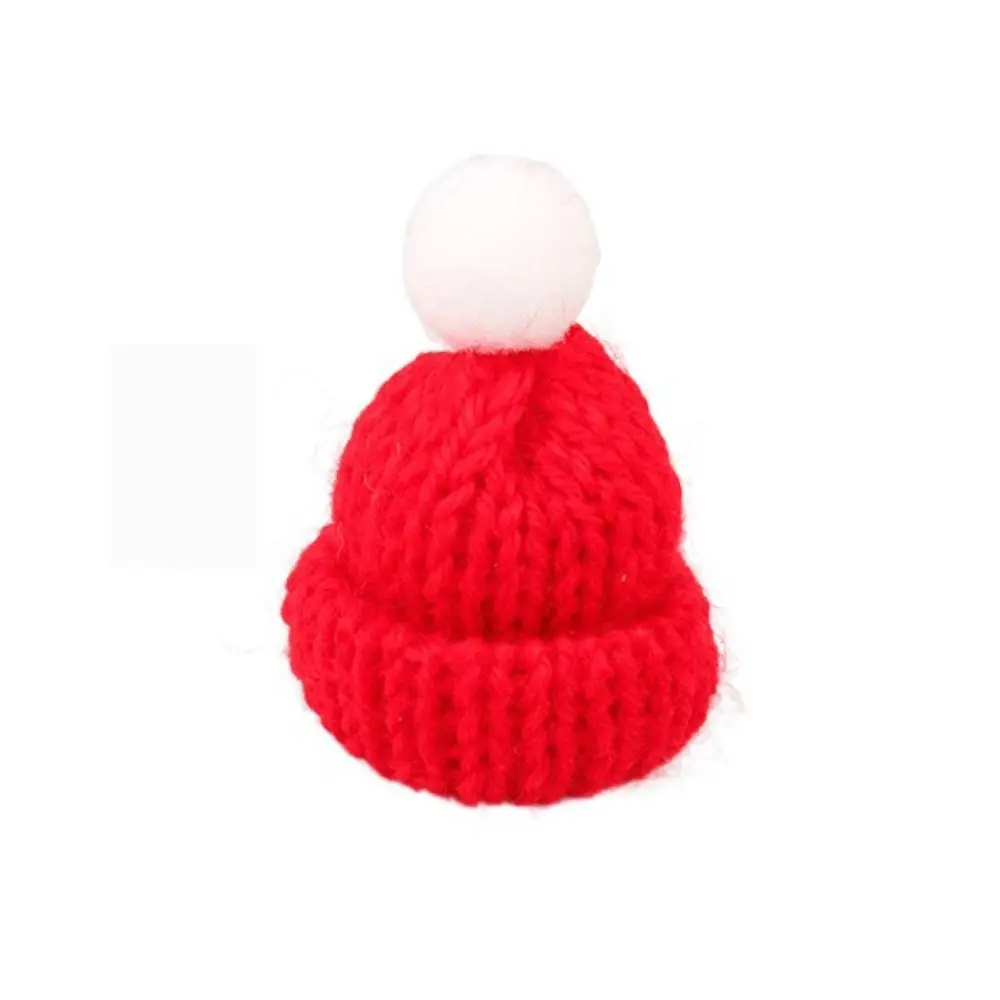 Ropa de muñeca suave 1:12, gorra, cuello, bufanda, Mini sombrero de Navidad, simulación de juego de simulación, accesorios de muñeca de invierno, utilería fotográfica