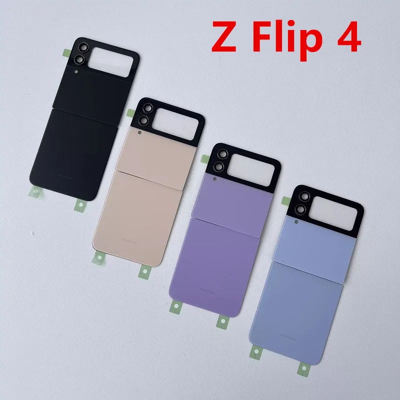 

F721 Flip4 Housing For Samsung Galaxy Z Flip 4 SM-F721 6.7" Glass Battery Back Cover Repair Replace Door Phone Rear Case