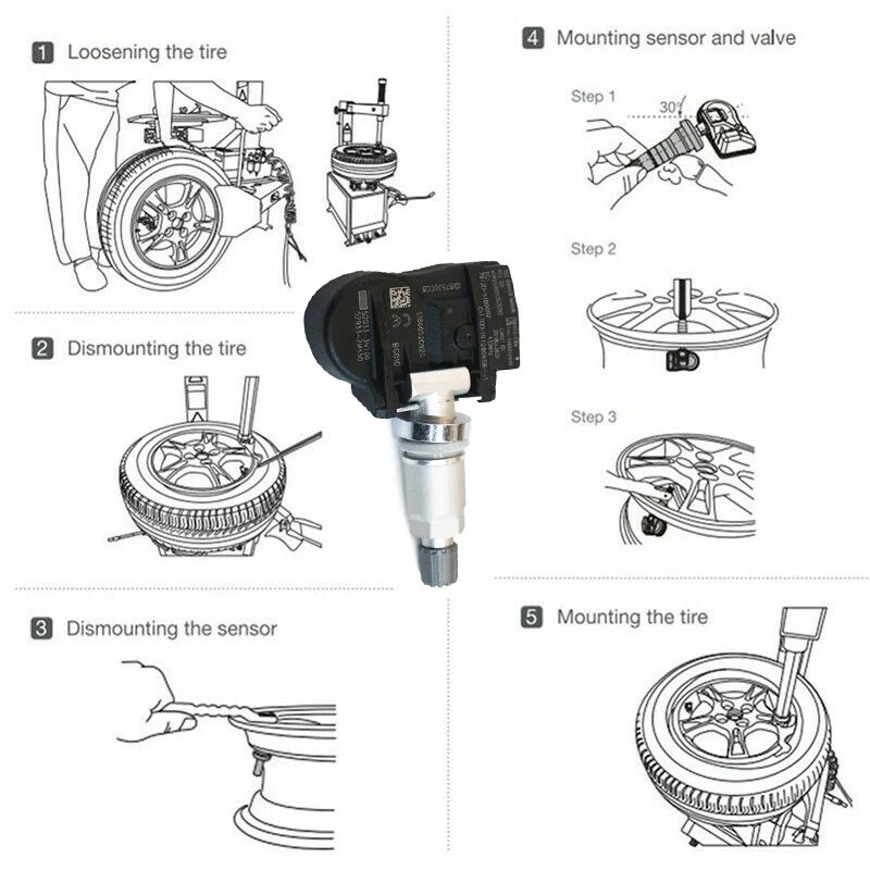 NEW-4Pc TPMS Tire Pressure Sensor For Hyundai I30 I55 Equus Creta Kia Venga Sorenta Picanta Ceed 529333N100 52933-2M650