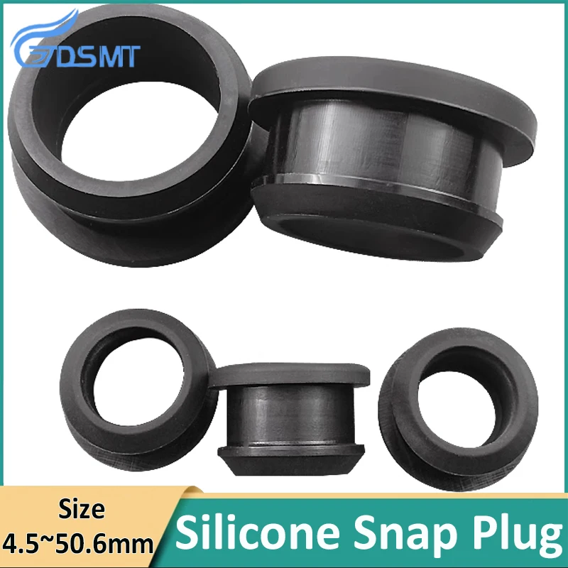 45mm~506mm-snap-on-silicone-rubber-hole-plug-protect-cable-wire-double-sided-o-ring-gasket-black