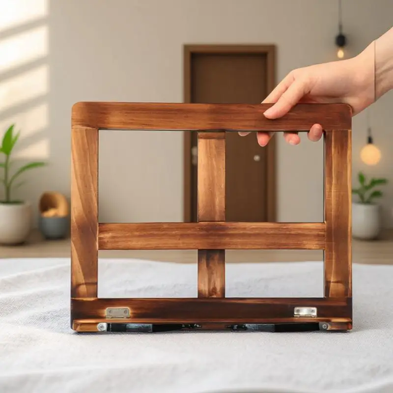 Estante de lectura de libros de madera, estante de lectura portátil ligero para libros, tabletas, soporte de música para el hogar, oficina, dormitorio, 1 ud.