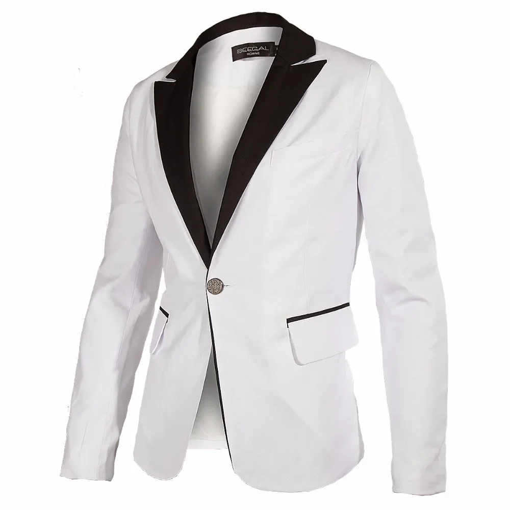 

2024 High Quality Costume Homme White Amd Black Men Suit Formal Wedding Suits for Men Prom Blazer Party Slim Fit 2 Piece Tuxedo