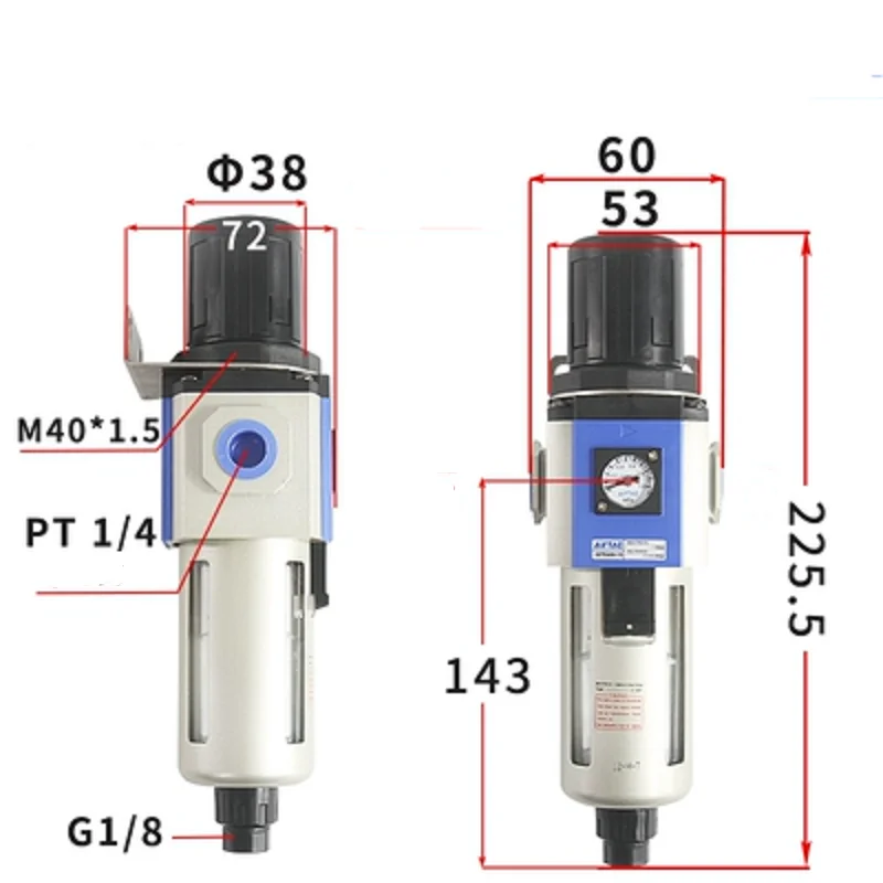 GFR Series Preparation Unit--Filter&Regulator GFR Series GFR300-08/10/15/08A/10A/15A