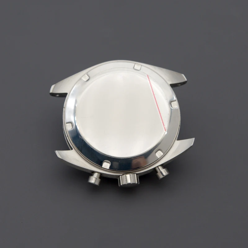 39.7mm Men's Watches 316L Stainless Steel Case Fit Speed master VK63 Quartz Movement Watch Parts Fits 20mm Strap Gift