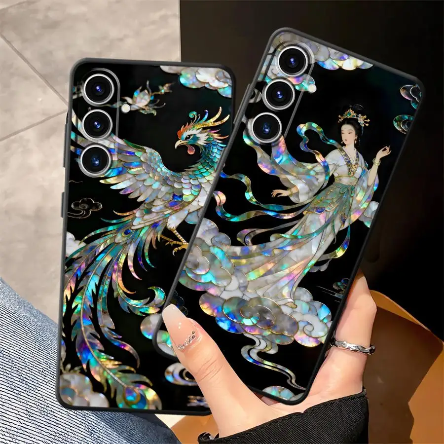 Case for Samsung Galaxy A36 A06 A37 A52 A73 A51 A25 A16 A57 A15 A23 A53 A17 A55 A05 Phone Cover A13 A50 A41 A12 A70 Phoenix