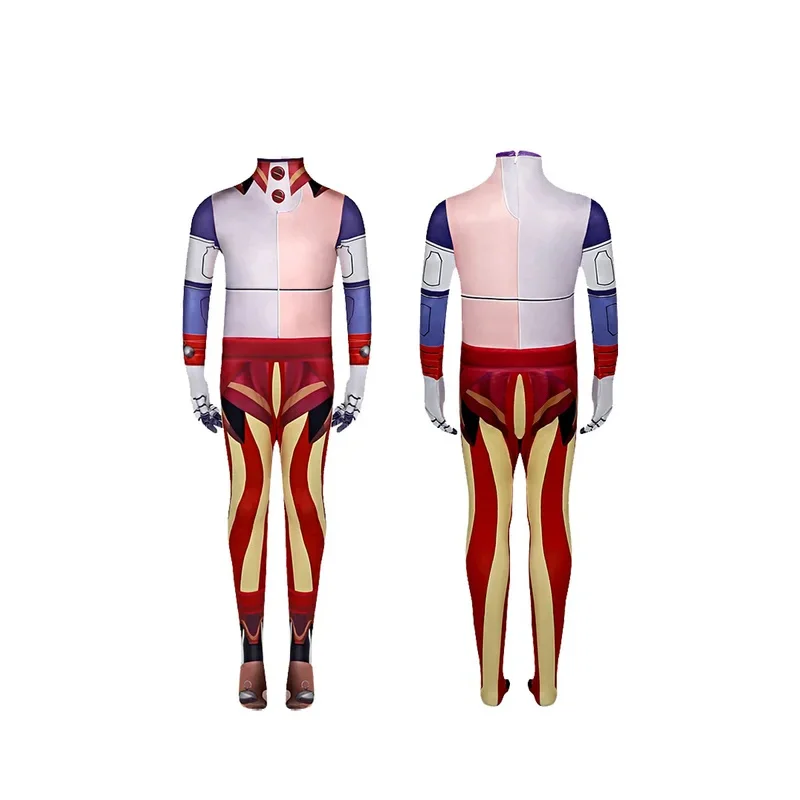 Anime Sundrop Moondrop Cosplay Costume Sun Moon Clown Puppet Cosplay Outfit Halloween Birthday Party Costume Mask Kids Boy