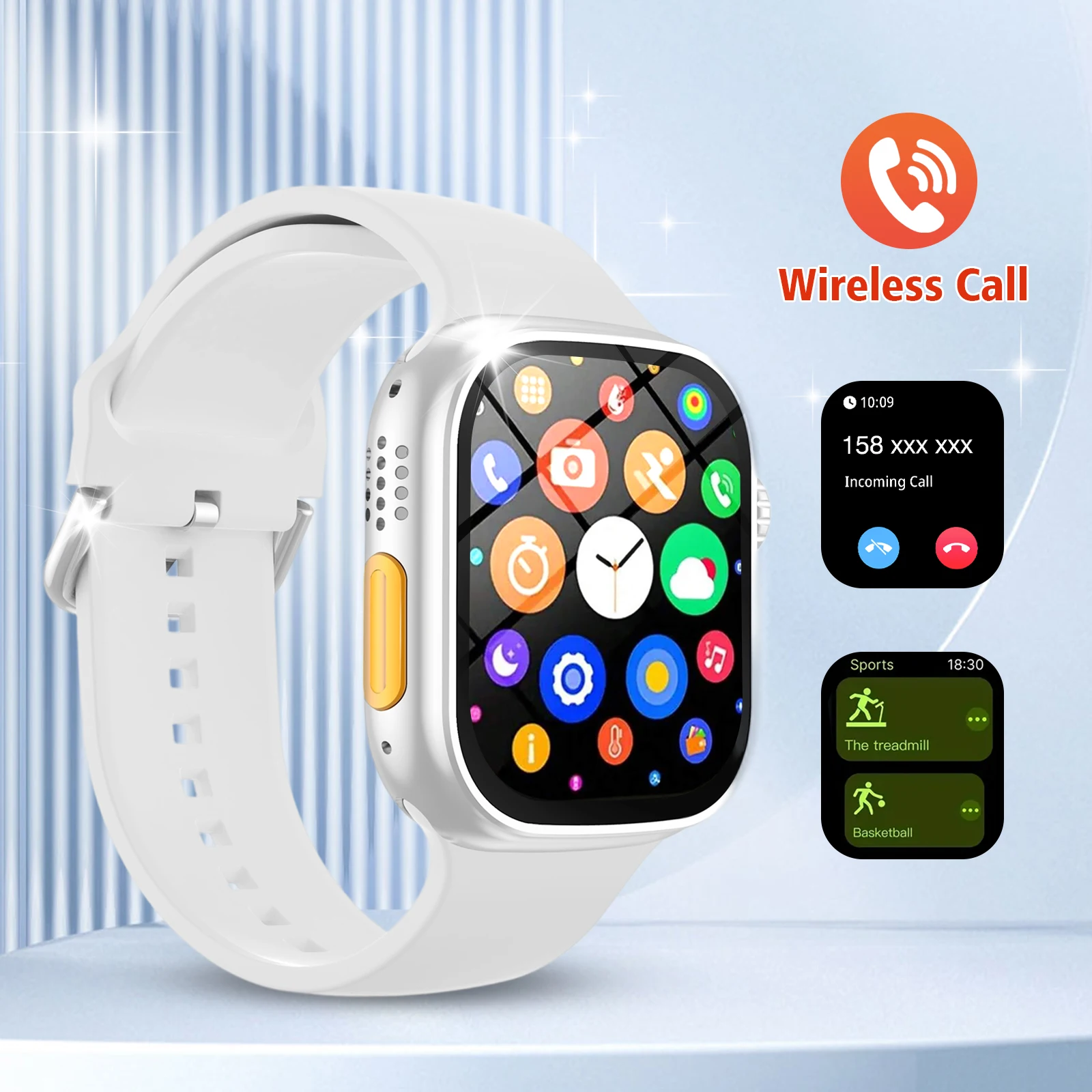 

2025 Smartwatch with Call Message, Heart Rate Monitor, Sports Pedometer & Sleep Tracking