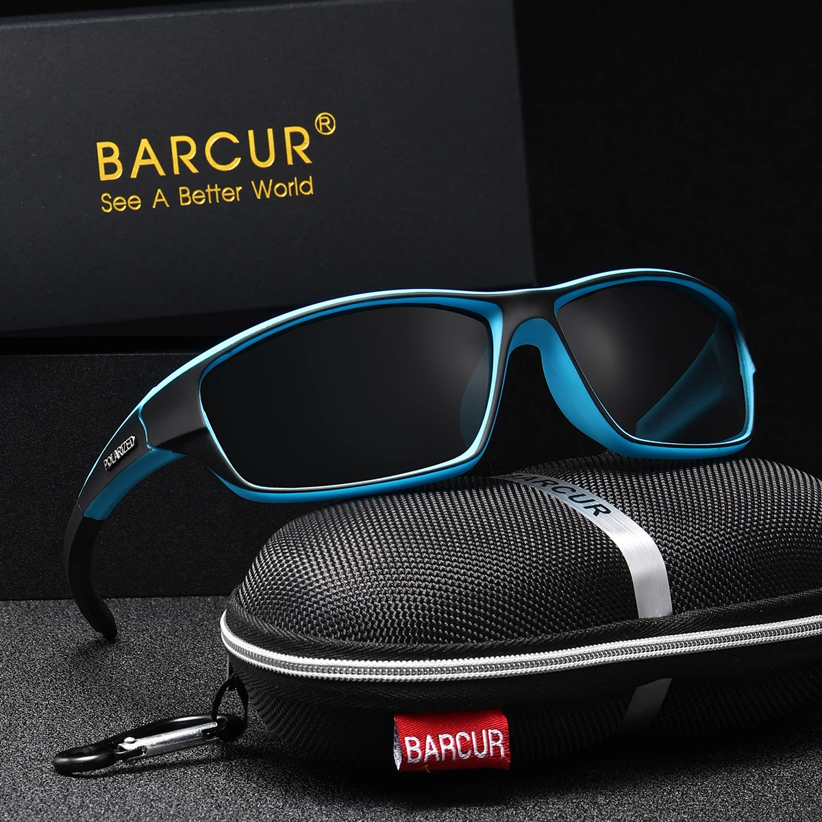 BARCUR Lightweight And Fashionable Riding Style Sunglasses With Uv Protection, Perfect For Hiking, Fishing, And Gift Giving