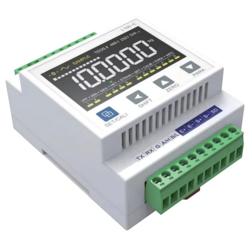 RS485/RS232 Modbus-RTU force meter 0~ 20mA/0~ 10v strain meter bridge sensor capture