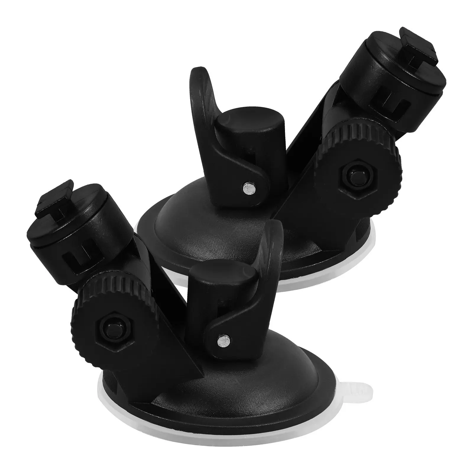 2Pcs Car Dash Cam Mount Suction Cup Holder Black Strong Adhesion Design for All Dash Cams Quick Setup Stable Performance