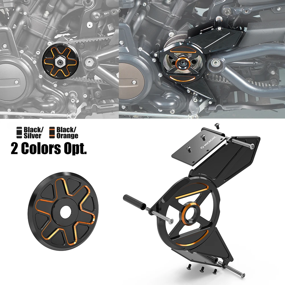 NICECNC For Harley Sportster S RH1250S 2021-2024 Front Wheel Sprocket Cover Guard Nightster RH975 Special RH975S 2022-2024