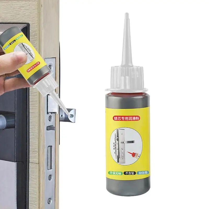 60ML Graphite Lubricant Door Lock Lubricant For Locks Long-lasting Lubricating And Maintaining All Hinges Locks Doors Hoods