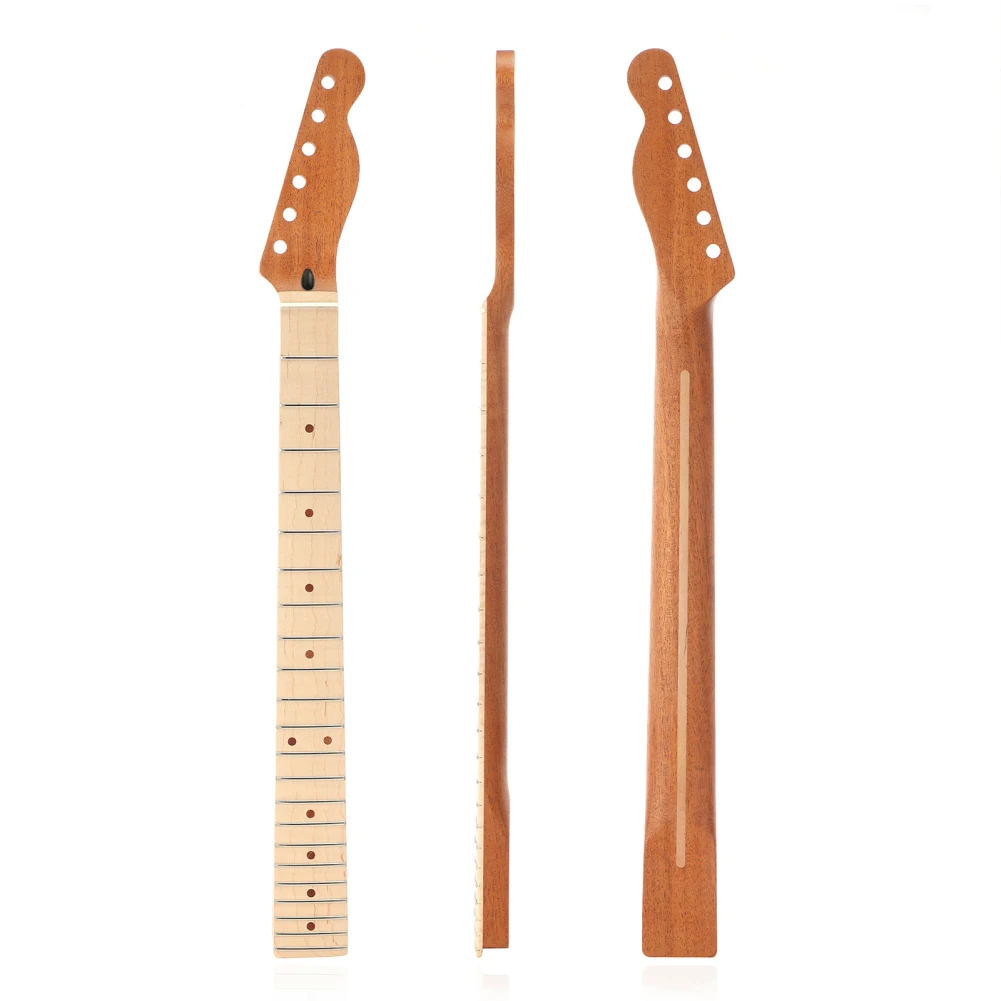 Electric Guitar Neck 22 Fret Mahogany Wood Fretboard With Back Center Line Electric Guitar Replacement Fingerboard