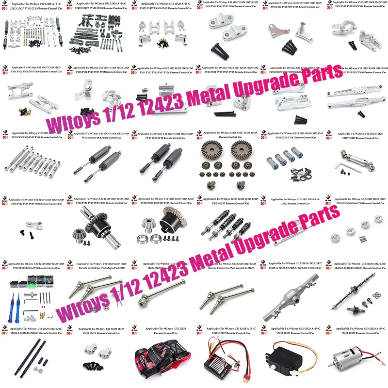 

Wltoys 12428 12427 12423 Piezas De Repuesto Para Coche RC Classis/eje Trasero/brazo/caja Delantera De Onda/engranaje/pieza