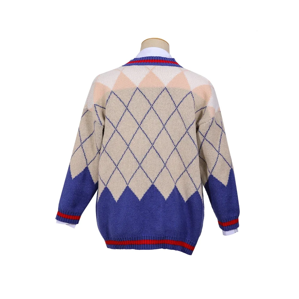 Love And Deepspace Rafayel Qiyu Cosplay Costume Wig Earrings Adult Unisex Qiyu Sweater Shirt Asymmetric Cardigan Warm Coat Top