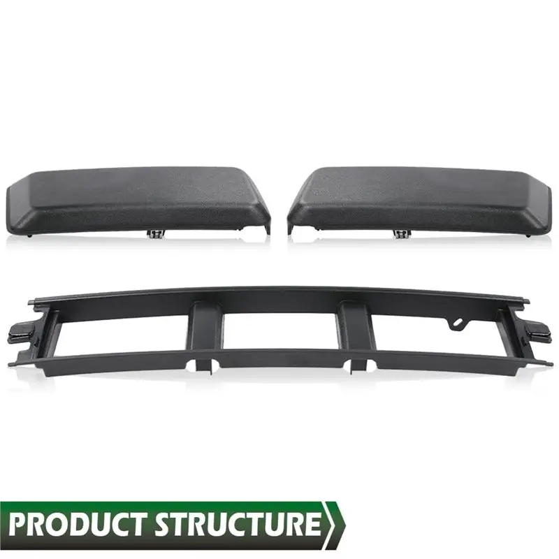 Classic-Front Lower Grille Trim Panel& Bumper Guards Pads Inserts End Caps For Ford F150 2018-2020 JL3Z17B968BB JL3Z-17E810-AB