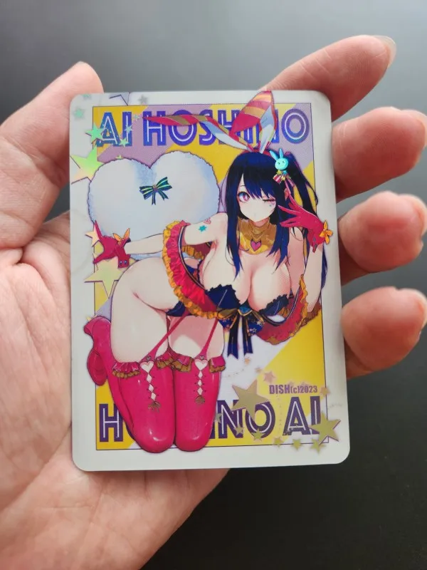 1Pcs/set Kinomoto Sakura Hoshino Ai Diy Self-Control Collect Signature Trading Flash Card Anime Cartoon Gift Color Flash