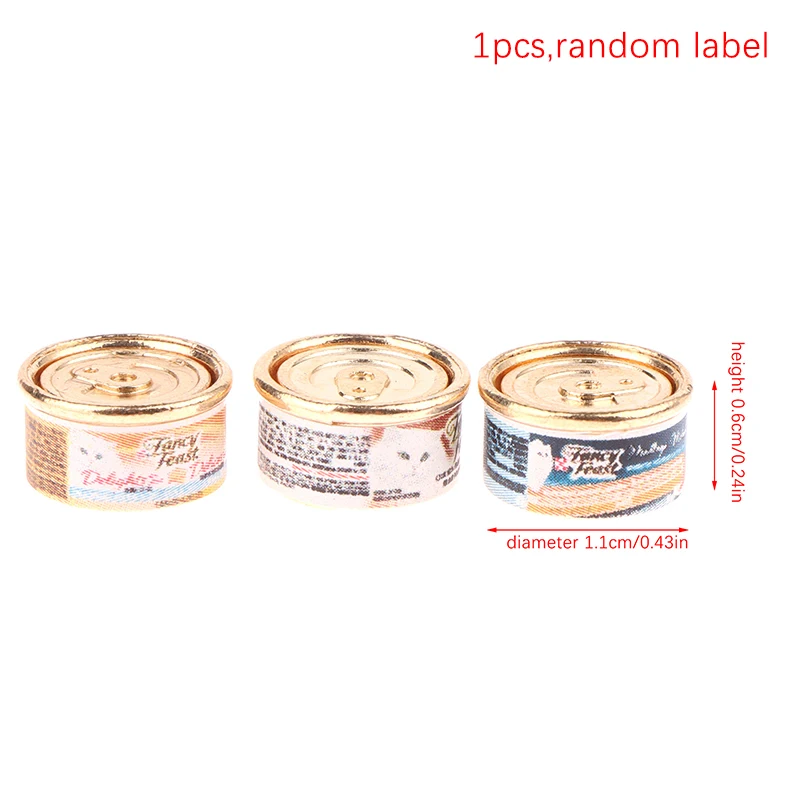 1 قطعة 1/12 دمية محاكاة القط يمكن دمية صغيرة القط الغذاء لعبة دمى منزل ديكورات المنزل التظاهر اللعب اللعب #1