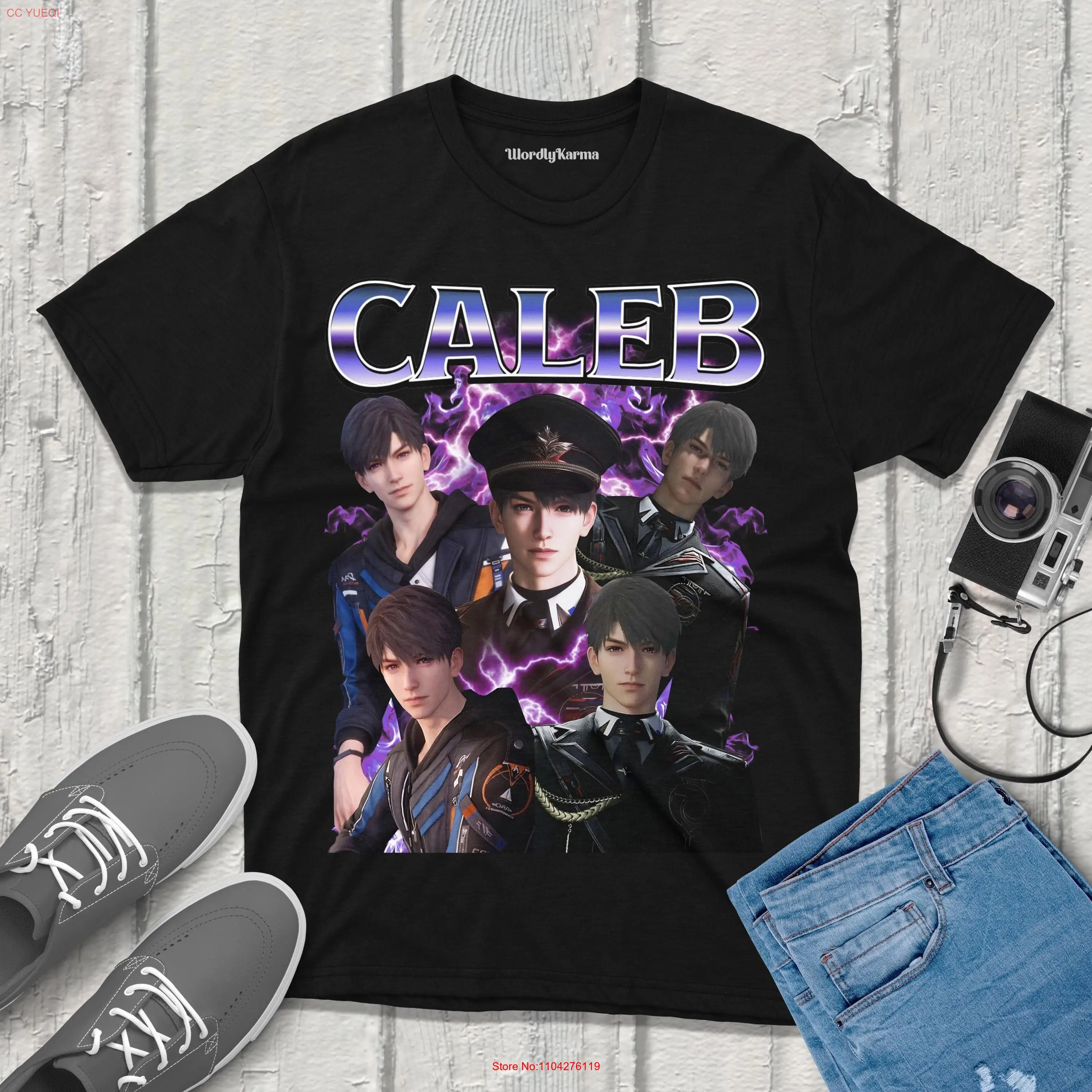 Caleb Love and Deepspace T Shirt Vintage Streetwear Anime fanmerch otome videogame merch lads merchandise Fan gift