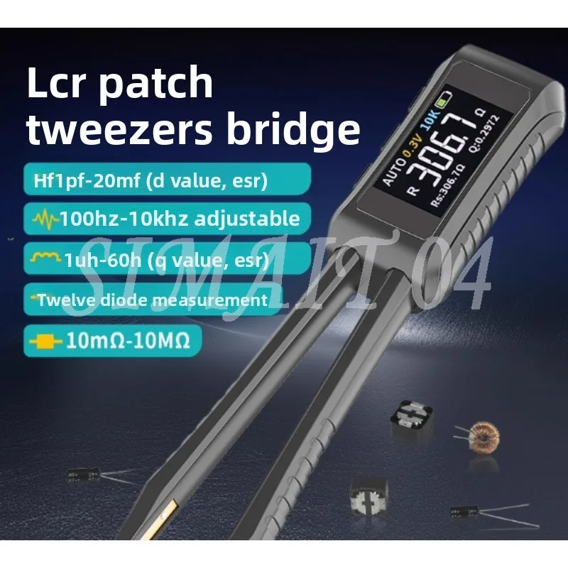 ZT-MD1 High Precision Digital Smart Tweezers ESR LCR Tester Capacitance Resistance Inductance Multimeter