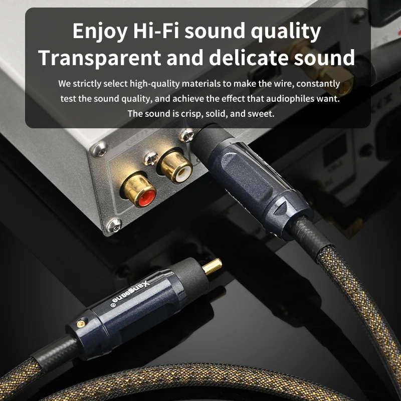 Xangsane الفضة النقية hifi كابل محوري 75 Ω hifi rca كابل الناتج SPDIF فك التشفير الرقمي التلفزيون مكبر كهربائي 5.1 كابل