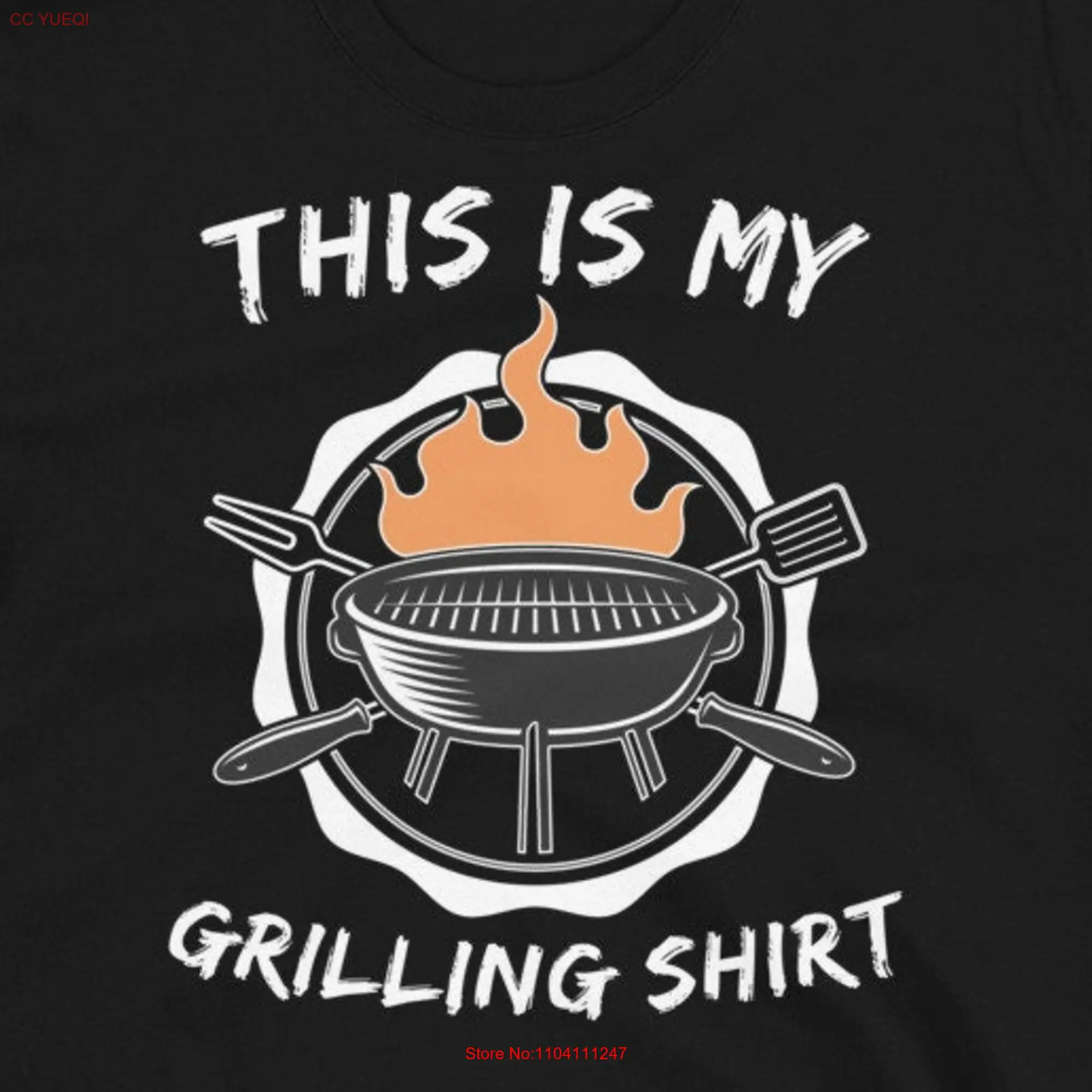 This is My Grilling T Shirt Grill Fathers Day BBQ s Lover from Daughter Son long or short sleeves