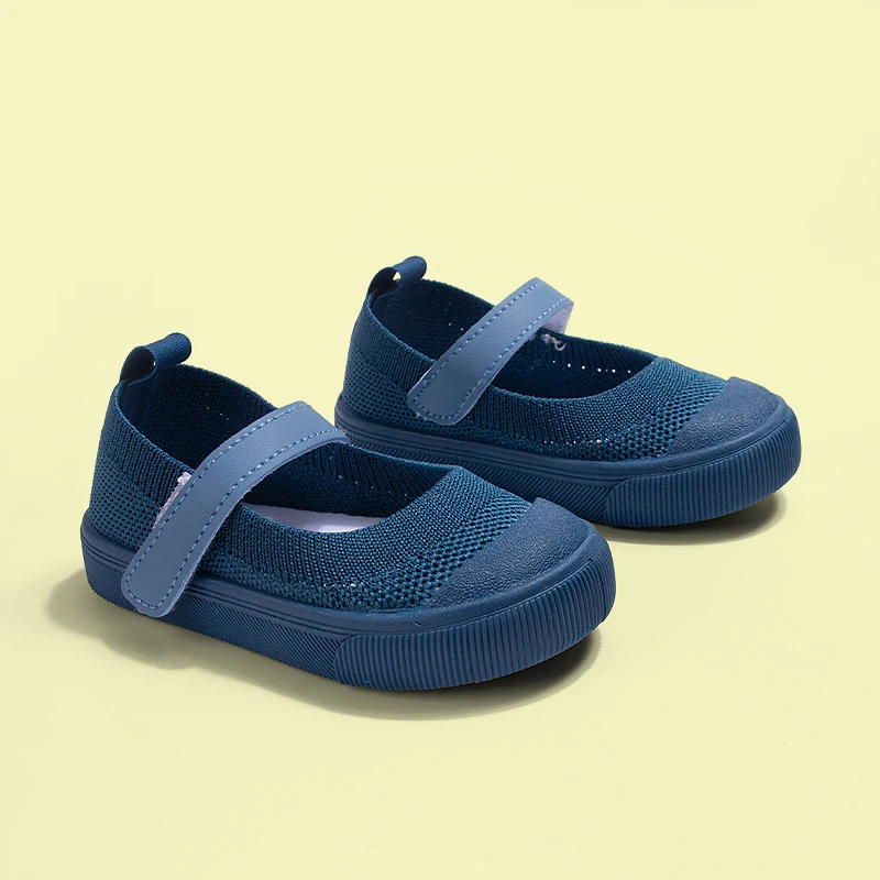 New Arrival Multi-color Mesh Breathable Square Toe Kids Athletic Shoes Soft Sole Injected Mesh Boys Girls Casual Durable Walking