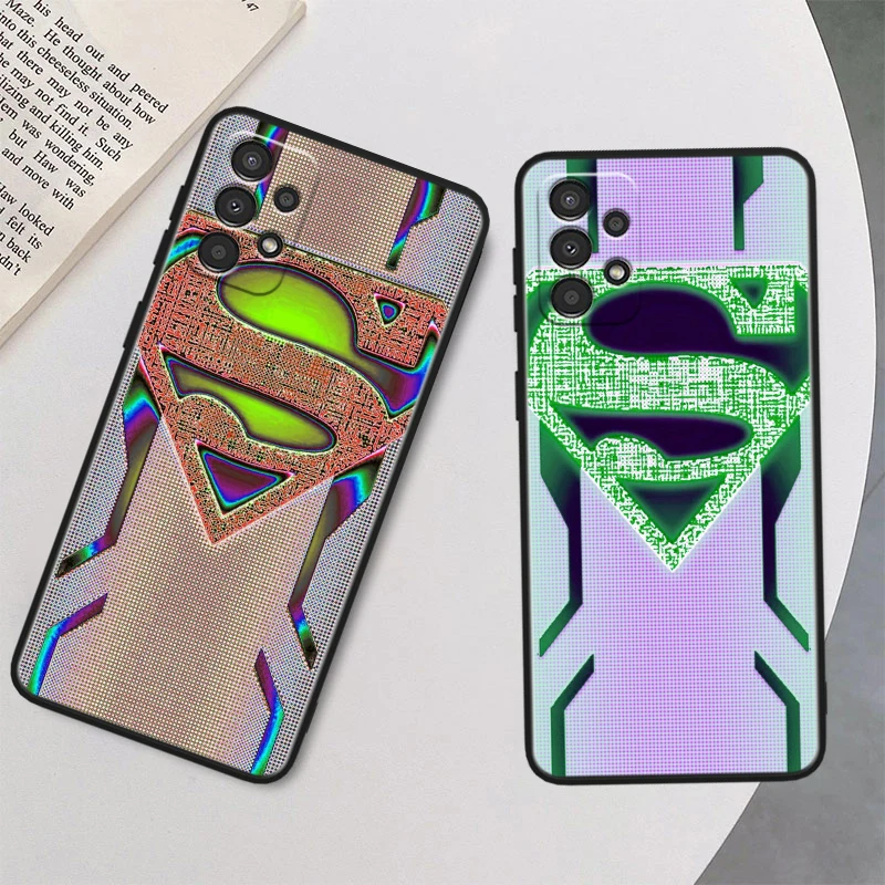 Batman Superman Cool For Samsung A73 A72 A54 A53 A52S A34 A33 A32 A24 A23 A22 A14 A13 A03S A02S Black Soft Phone Case