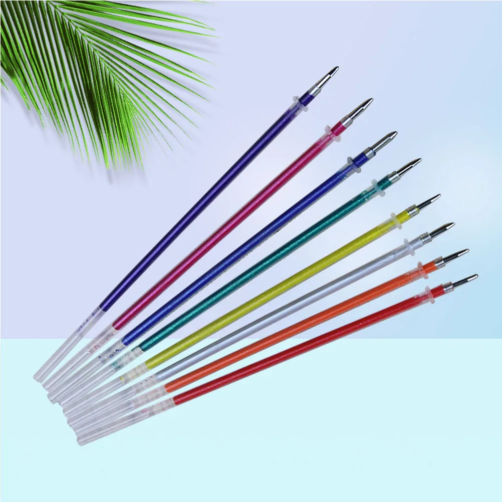 

12pcs Color Glitter Gel Pen Refills 1.00Mm Smooth Ink Writing Set For Crafting Doodling Scrapbooking Journals 12 Colors Art