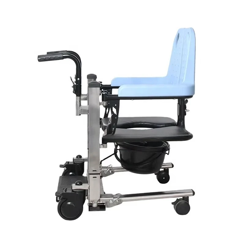 Safe Waterproof Electric Power Patient Lift Nursing Mobile Toilet Bath Shower Wheelchair Moving Transfer Chair
