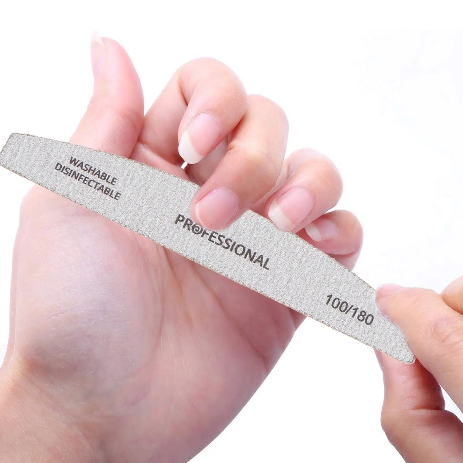 

5pcs Nail File 178X28X4Mm 100/180 Grit Eva Ps Emery Sanding Block For Natural Fake Nails Manicure Pedicure Tools Buffer