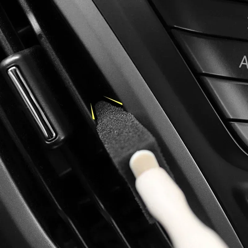 Soft Sponge Detailing Brush Multifunctional Car Air Conditioner Vent Grille Gap Cleaner Dust Removal Auto Interior Cleaning Tool